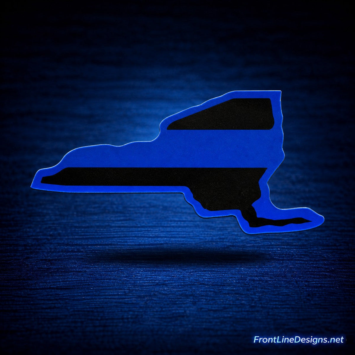 New York Blue Line Reflective Decal — FrontLine Designs