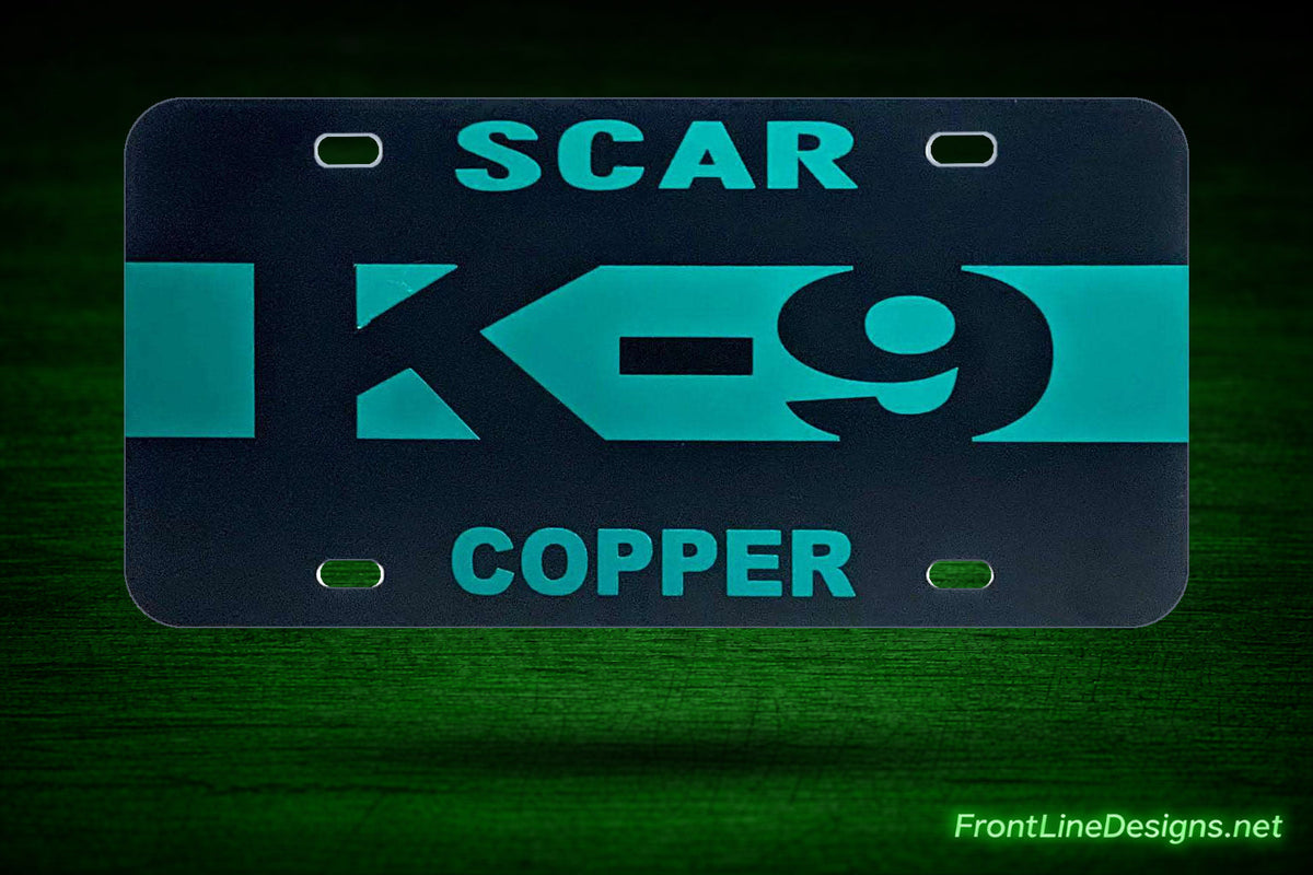 K-9 License Plate-FrontLine Designs, LLC