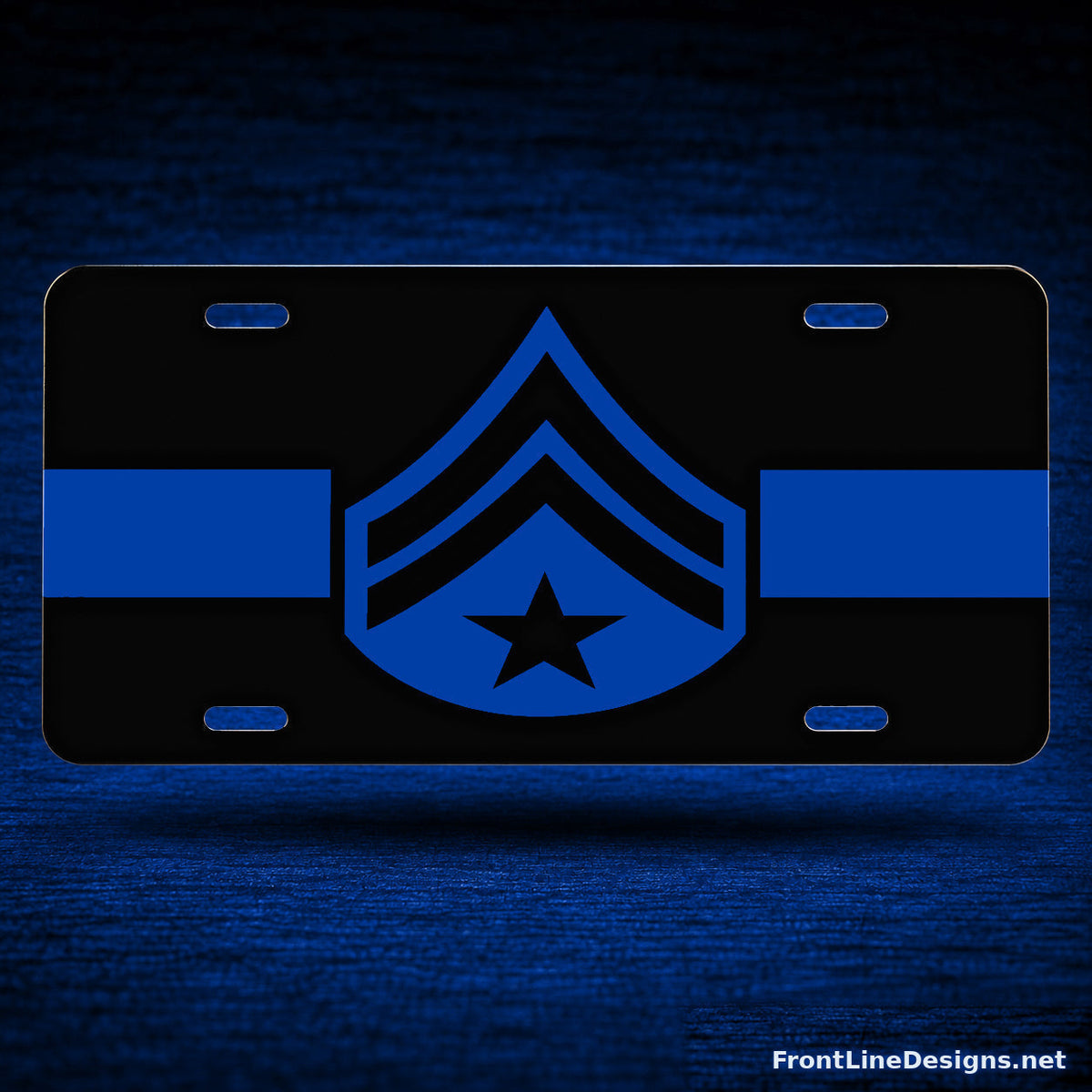 Master Police Officer 2 Reflective License Plate