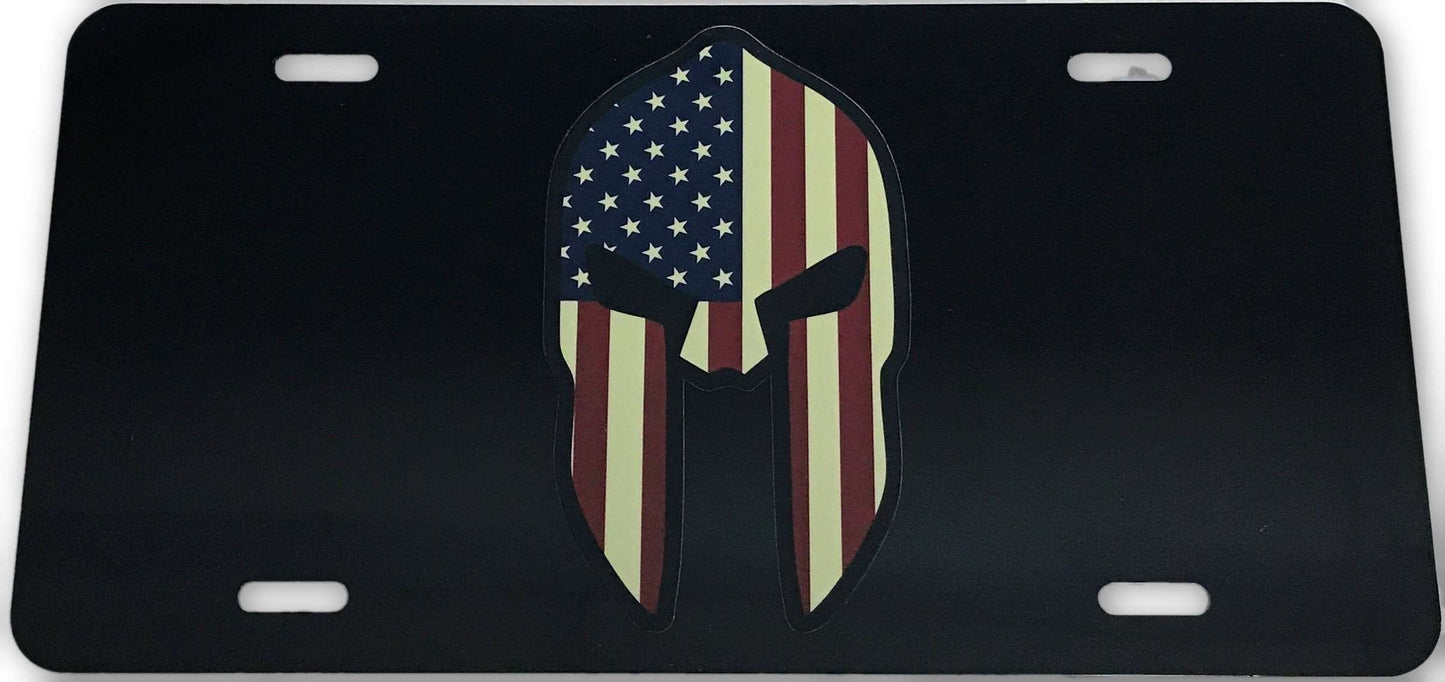 US Spartan License Plate-FrontLine Designs, LLC