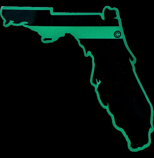 Florida State Green Line Decal