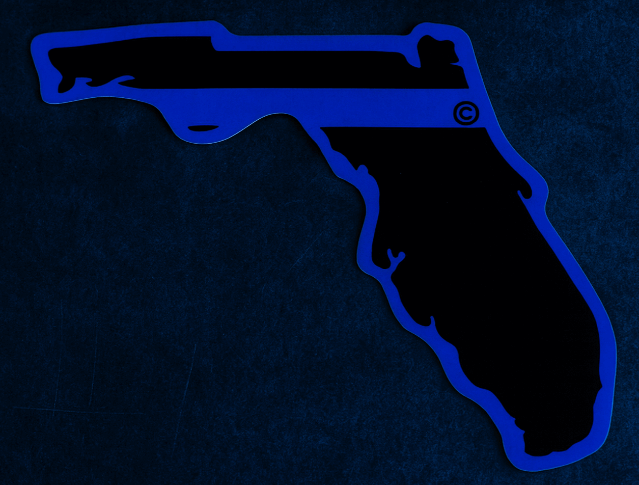 Florida State Blue Line Decal-FrontLine Designs, LLC