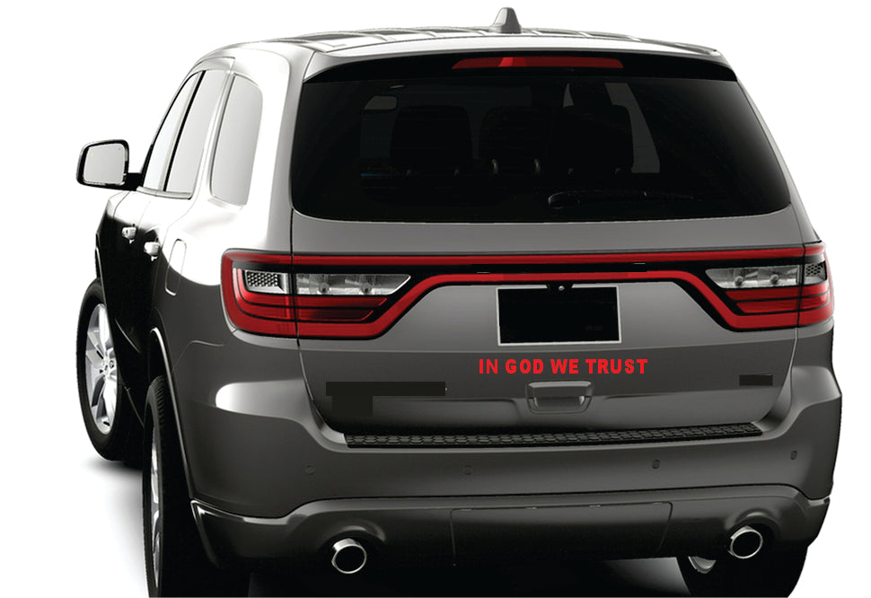 In GOD we trust vehicle decal