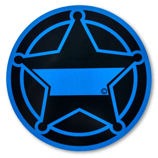 5-Point Blue Line Sheriff's Deputy Decal-FrontLine Designs, LLC 