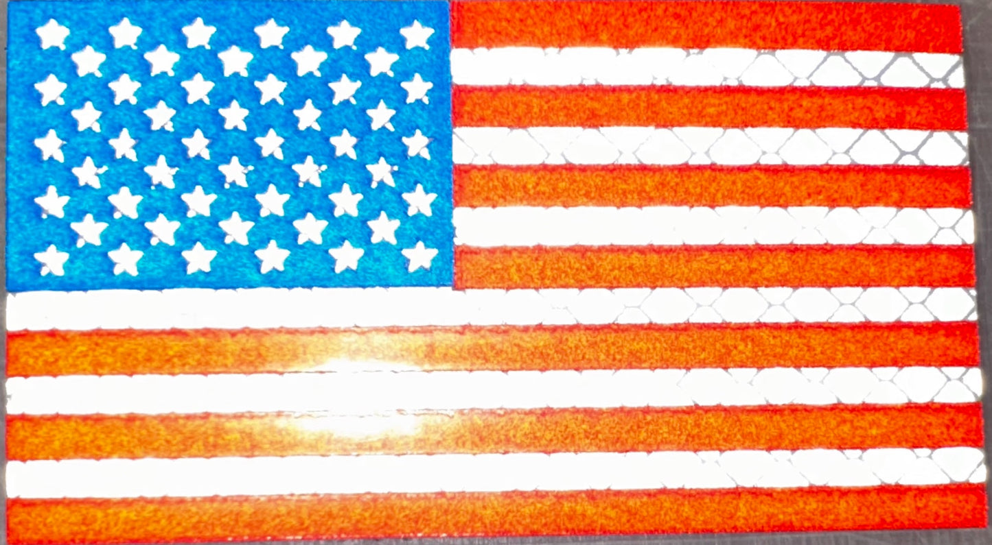 US Flag Reflective Patch