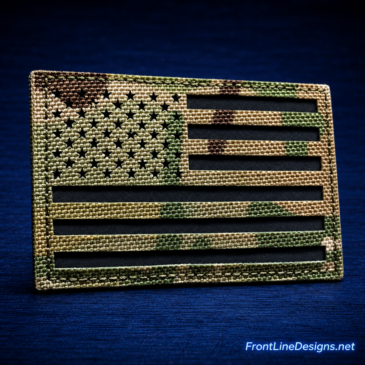 Reflective Multicam US Flag patch – FrontLine Designs