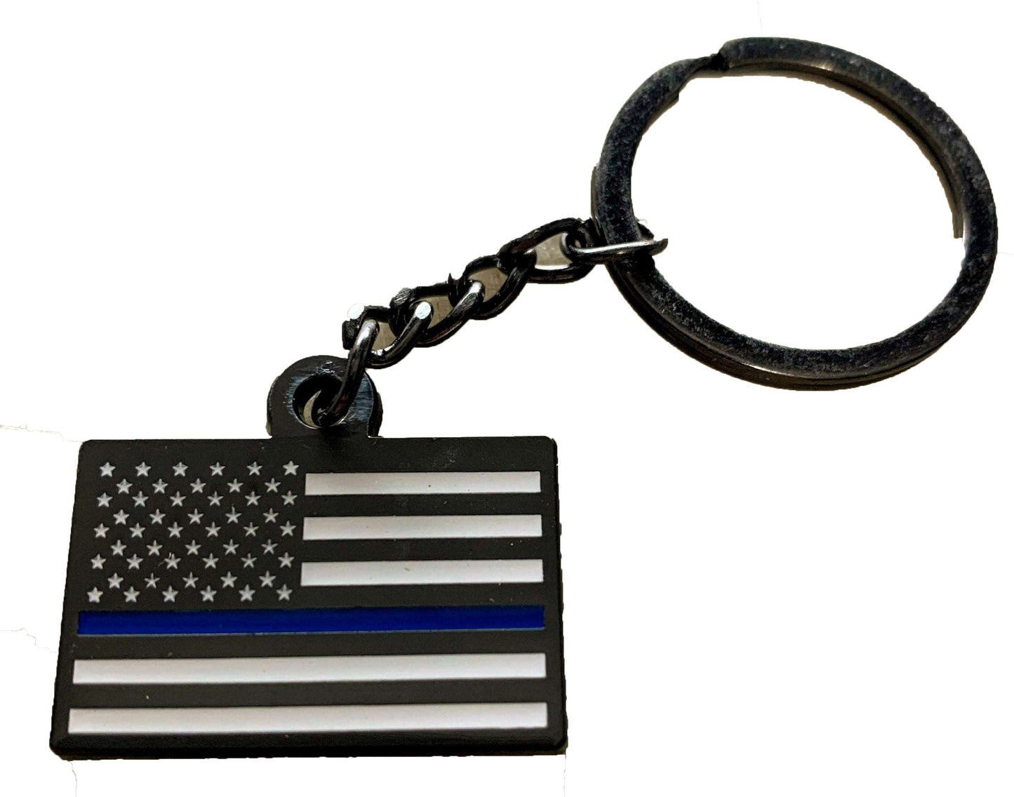 Thin Blue Line US Flag Key Chain-FrontLine Designs, LLC