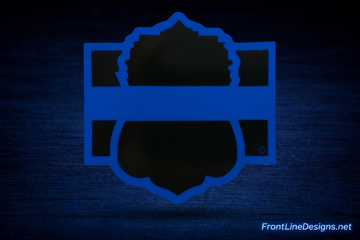 Blue Line San Antonio Reflective Decal