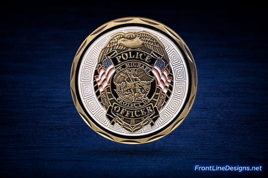Saint Michael Challenge Coin — view 2