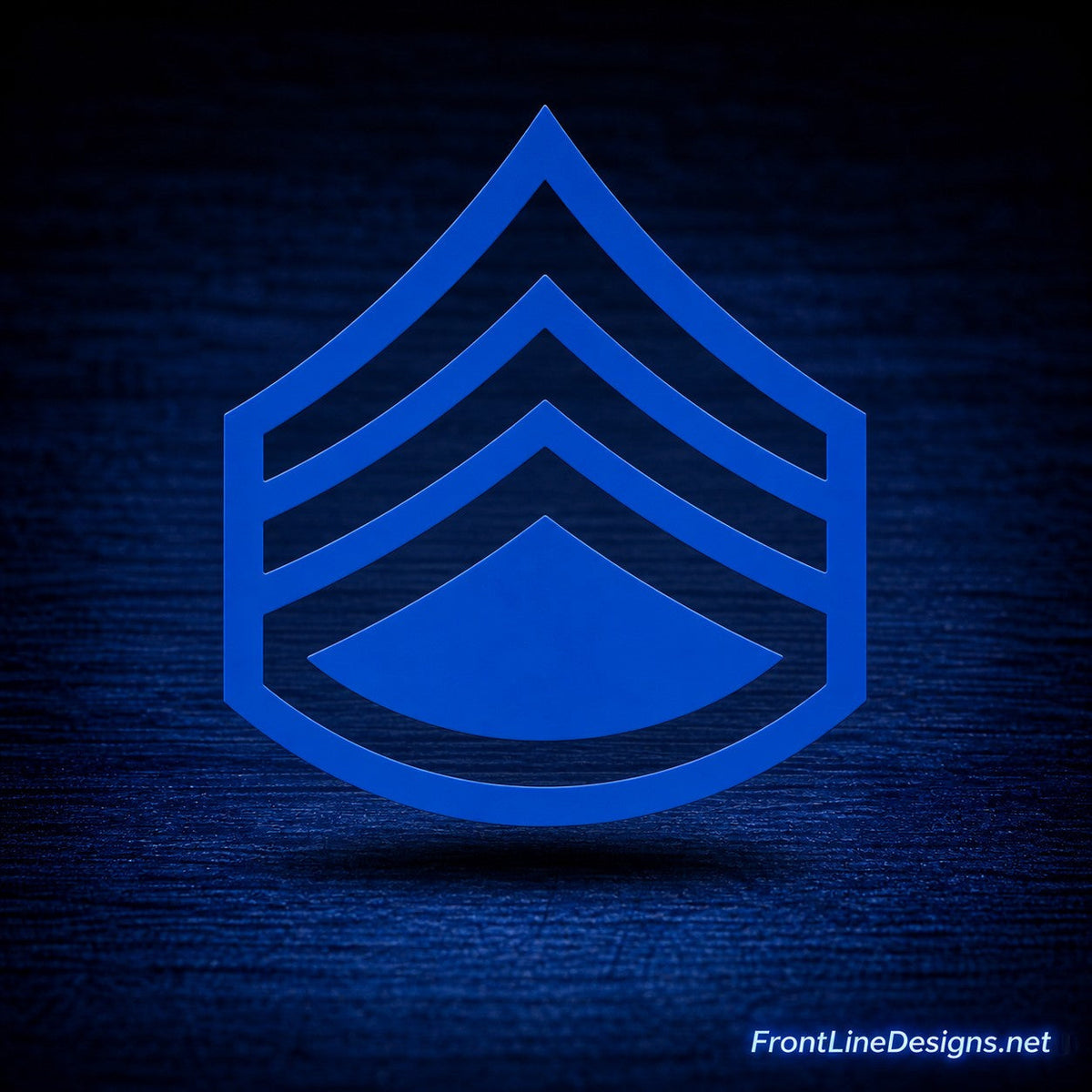 Master Sergeant Rank Reflective Decal — FrontLine Designs