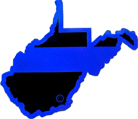 West Virginia State Blue Line Decal