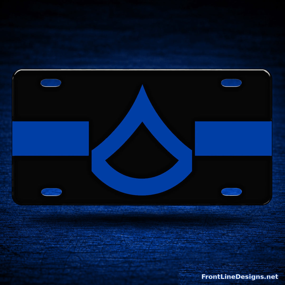 Master Police Officer Reflective License Plate