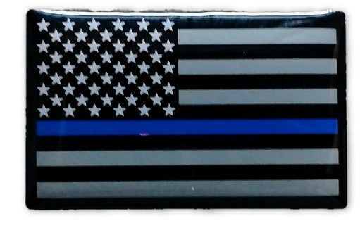 US Flag Blue Line Lapel Pin / Tie Tack-FrontLine Designs, LLC
