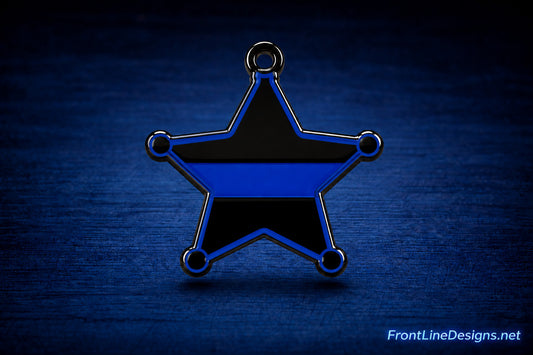 Blue Line Charm Bracelet-FrontLine Designs, LLC