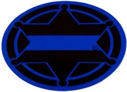 6-Point Sheriff's Millennium Badge Reflective Decal-FrontLine Designs, LLC