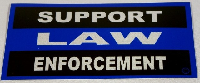 Blue Line Civilian Reflective Decal-FrontLine Designs, LLC