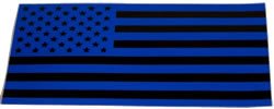 Blue Line US Flag Reflective Decal-FrontLine Designs, LLC