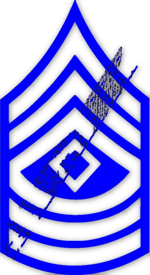 First Sergeant Rank Reflective Decal-FrontLine Designs, LLC