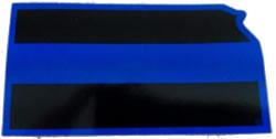 Kansas State Blue Line Decal-FrontLine Designs, LLC