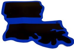 Louisiana State Blue Line Decal-FrontLine Designs, LLC