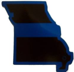 Missouri State Blue Line Decal-FrontLine Designs, LLC
