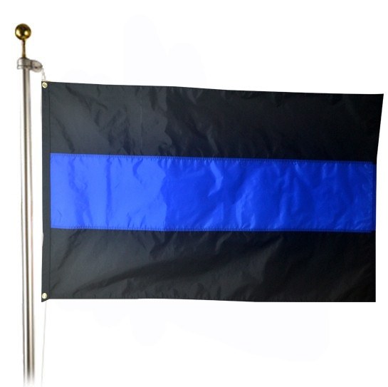 Blue Line Nylon Outdoor Large Flag-FrontLine Designs, LLC