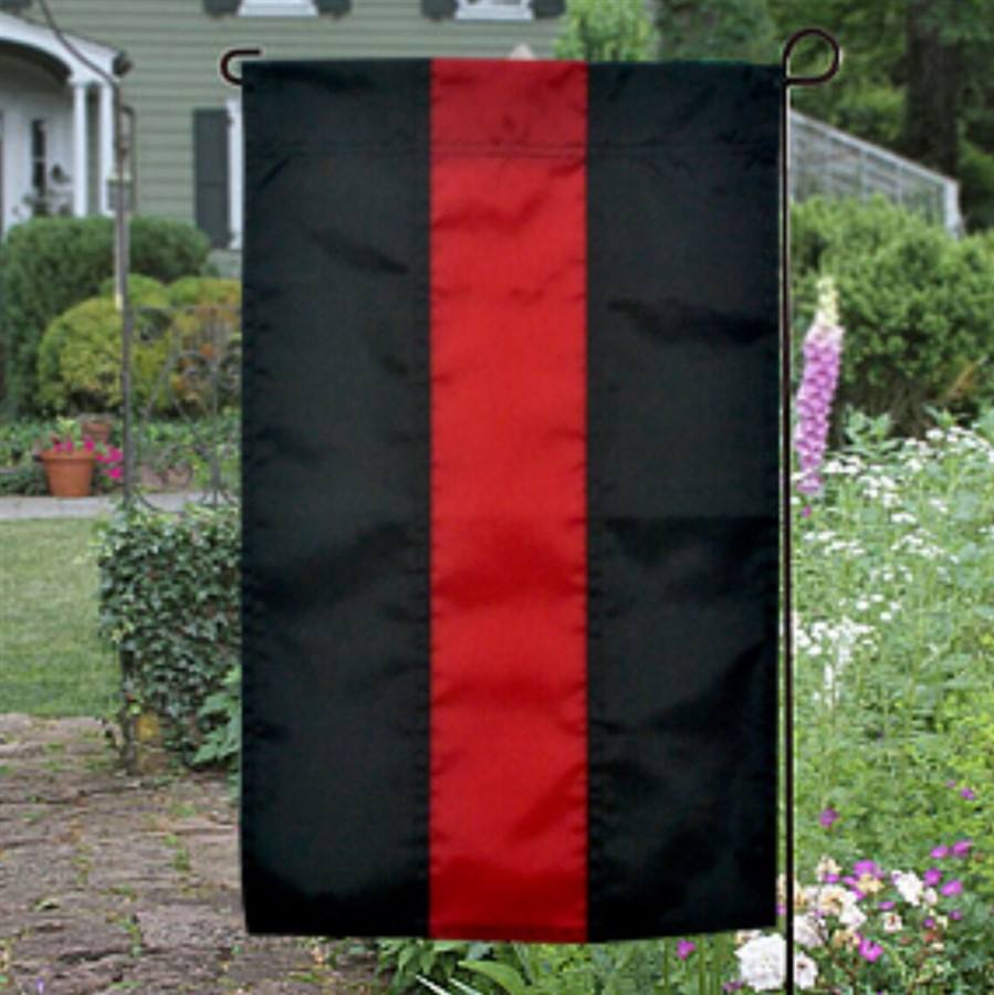 Red Line Nylon Garden Flag-FrontLine Designs, LLC