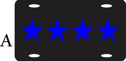 Blue Line Chief License Plate-FrontLine Designs, LLC