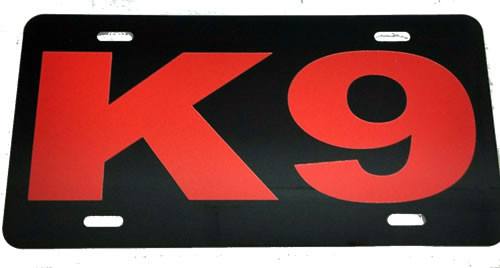 K-9 License Plate-FrontLine Designs, LLC 