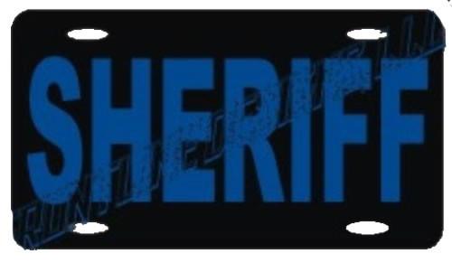 Sheriff Reflective License Plate-FrontLine Designs, LLC