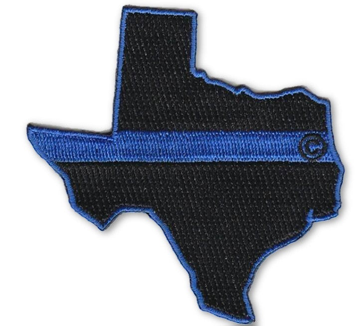 Texas State Blue Line Patch-FrontLine Designs, LLC