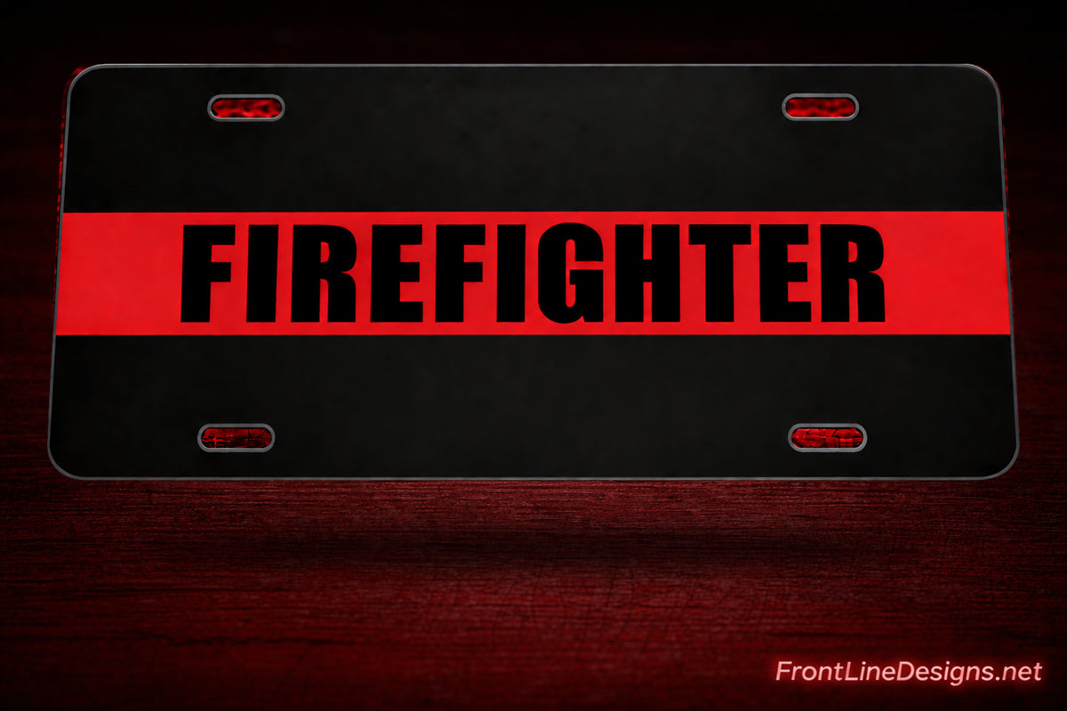 107J Firefighter license plate