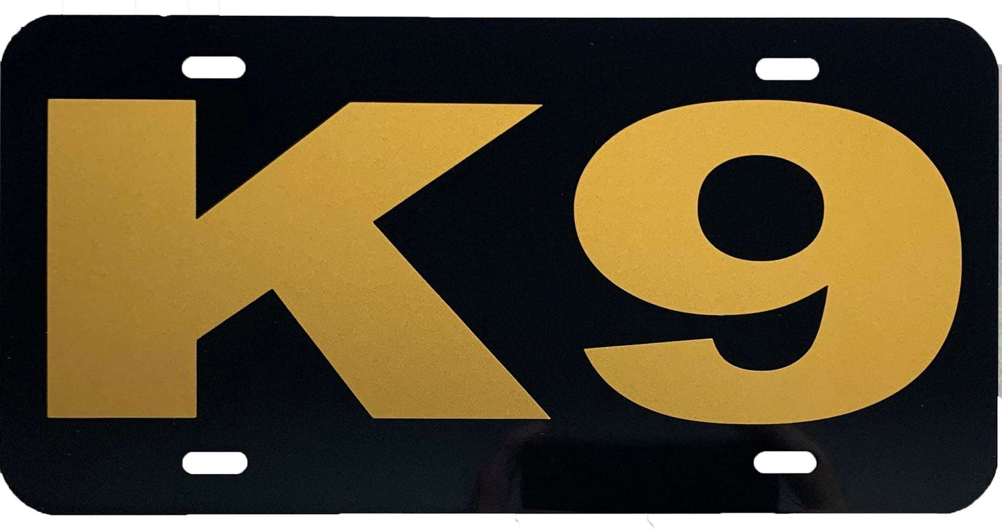 K-9 License Plate-FrontLine Designs, LLC 