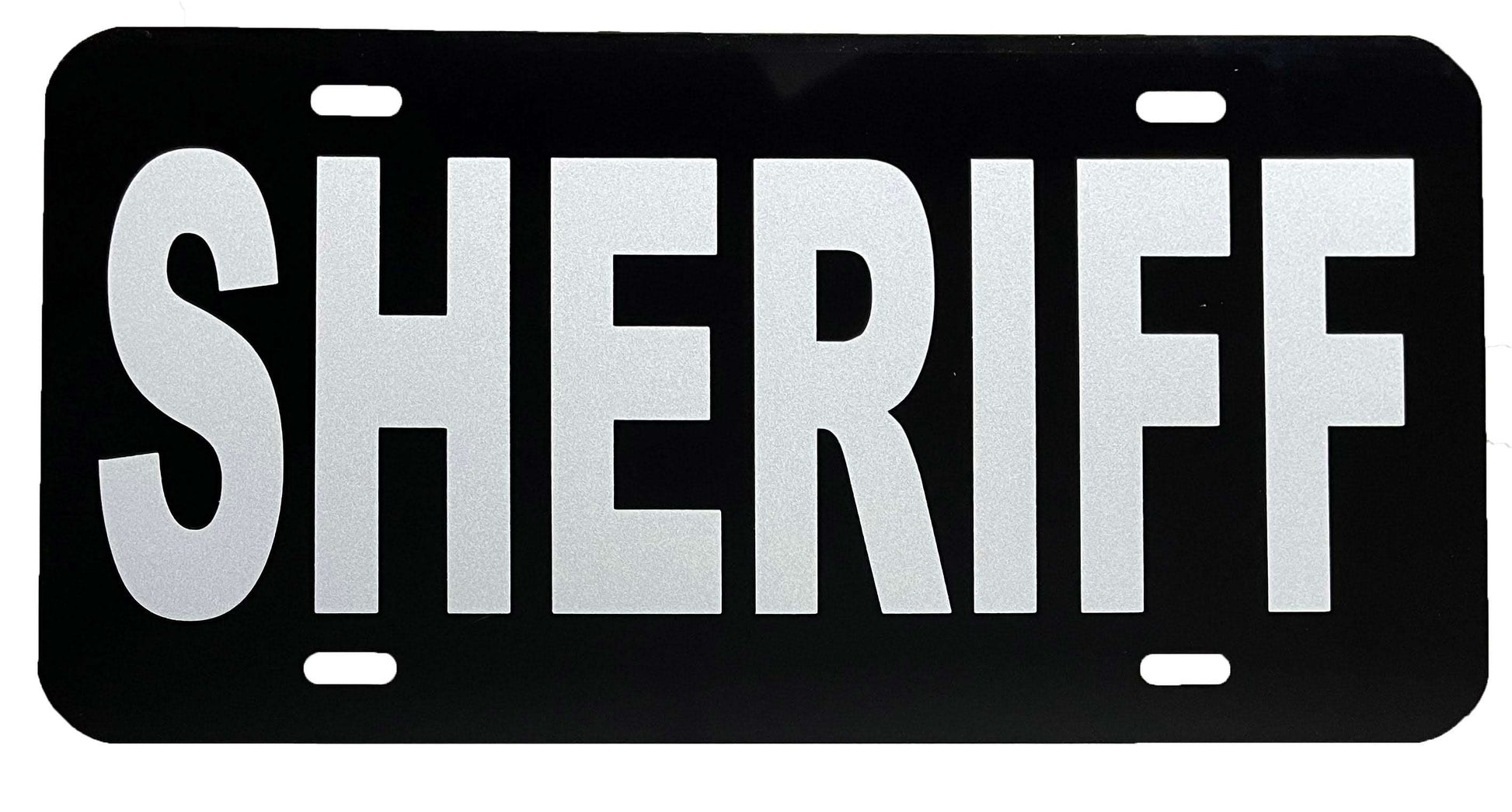 Sheriff Reflective License Plate-FrontLine Designs, LLC 
