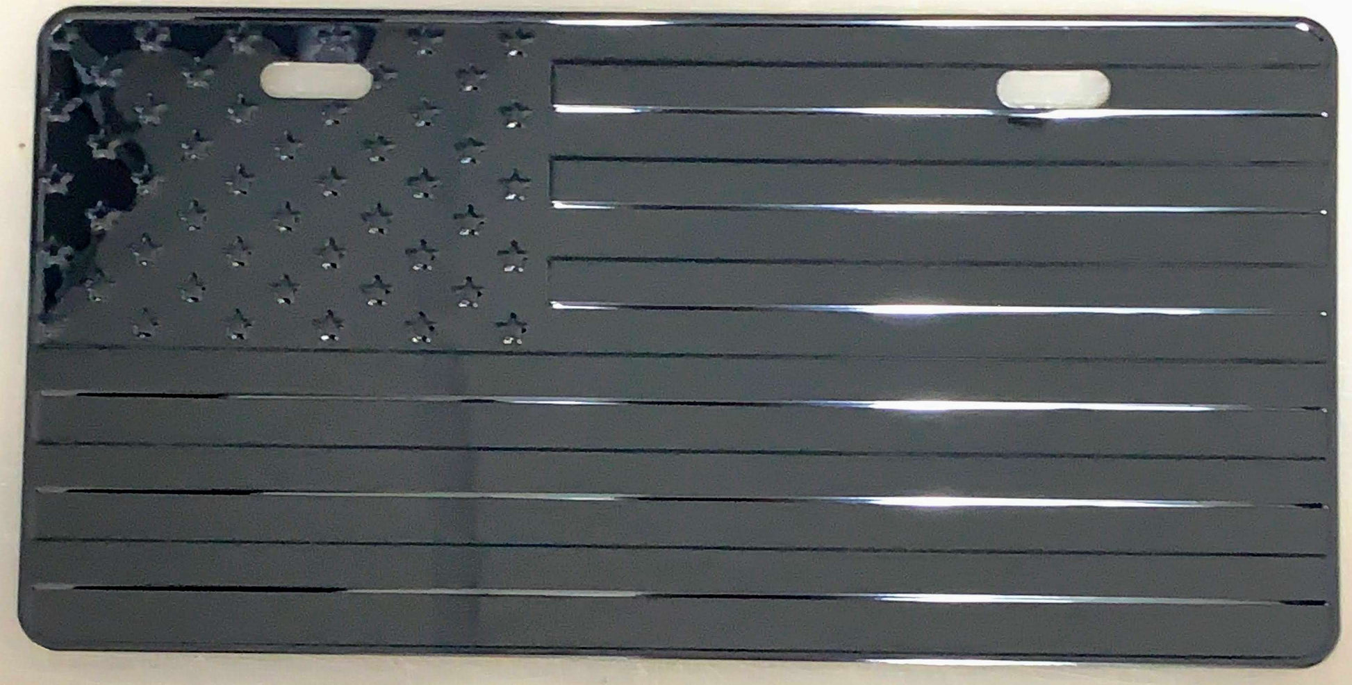 US Flag Subdued License Plate