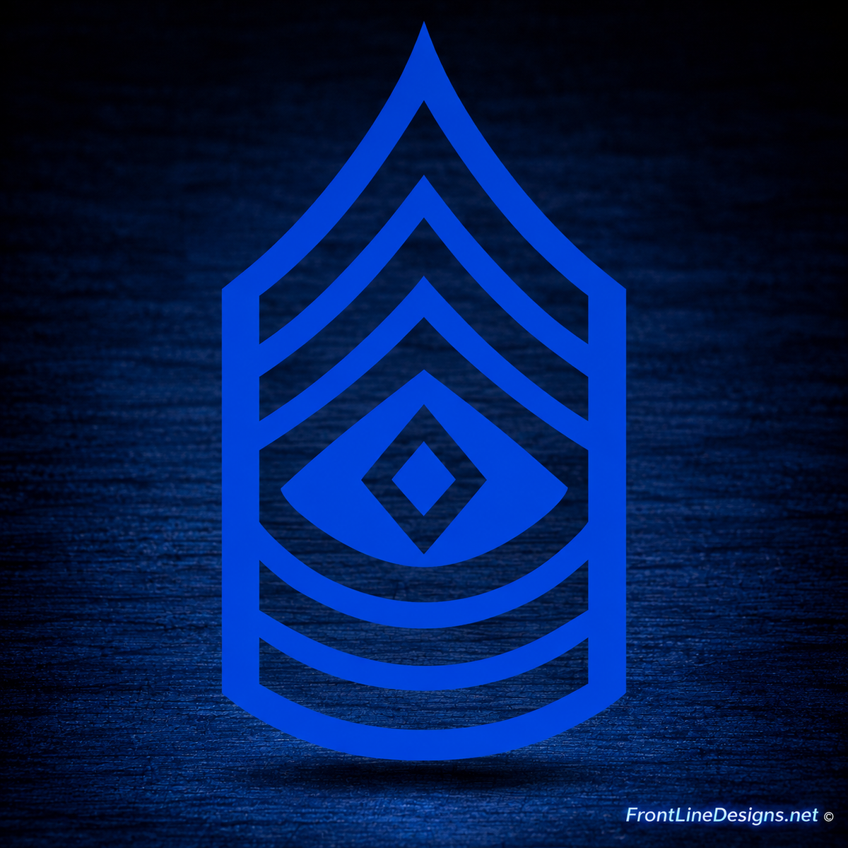 First Sergeant Rank Reflective Decal