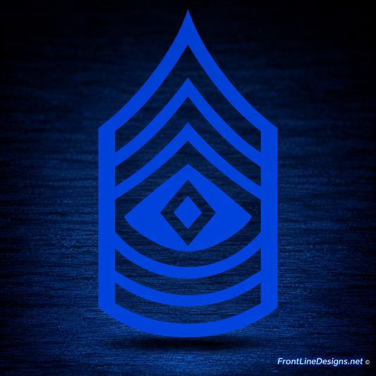 First Sergeant Rank Reflective Decal
