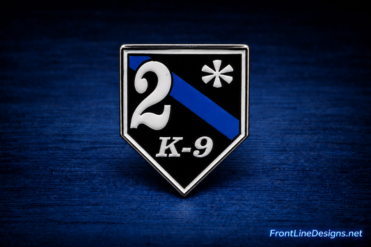 2-asterisk K-9 lapel pin and tie tack
