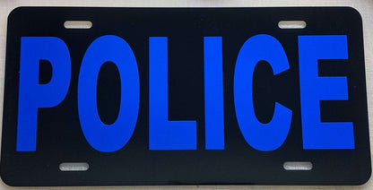Police Reflective License Plate-FrontLine Designs, LLC 