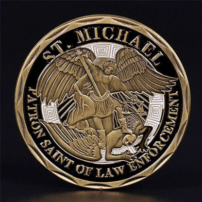 Saint Michael Challenge Coin-FrontLine Designs, LLC 