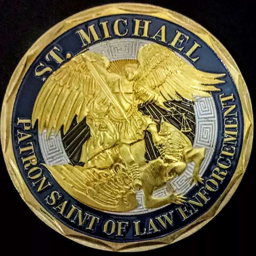 Saint Michael Challenge Coin-FrontLine Designs, LLC 