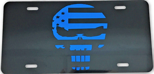 US Flag Defender License Plate-FrontLine Designs, LLC 