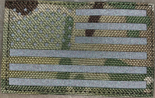 US Flag Patch Multicam Reflective-FrontLine Designs, LLC 