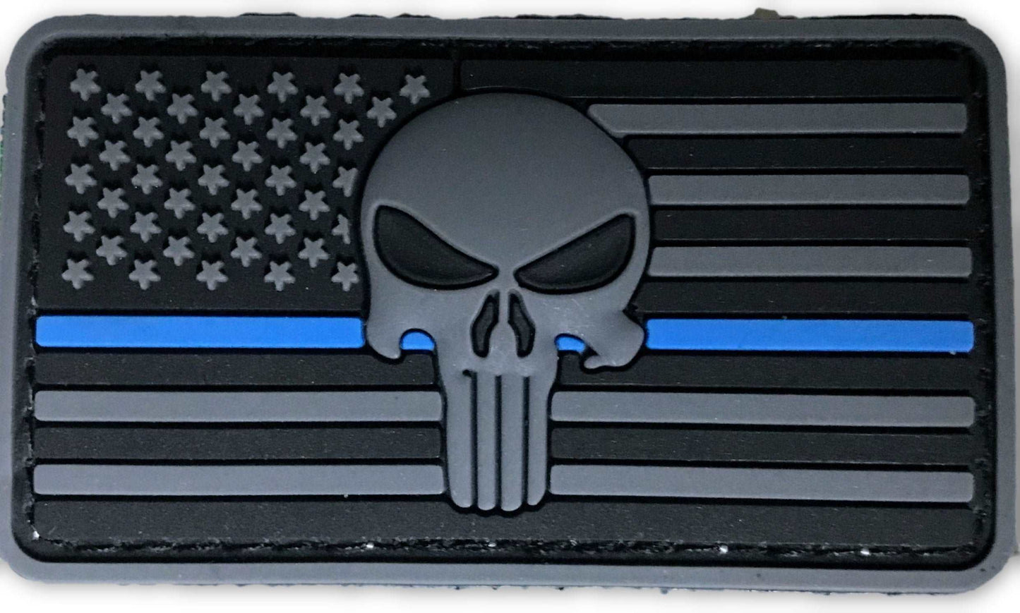 US Flag Punisher 2 dimensional PVC patch-FrontLine Designs, LLC 