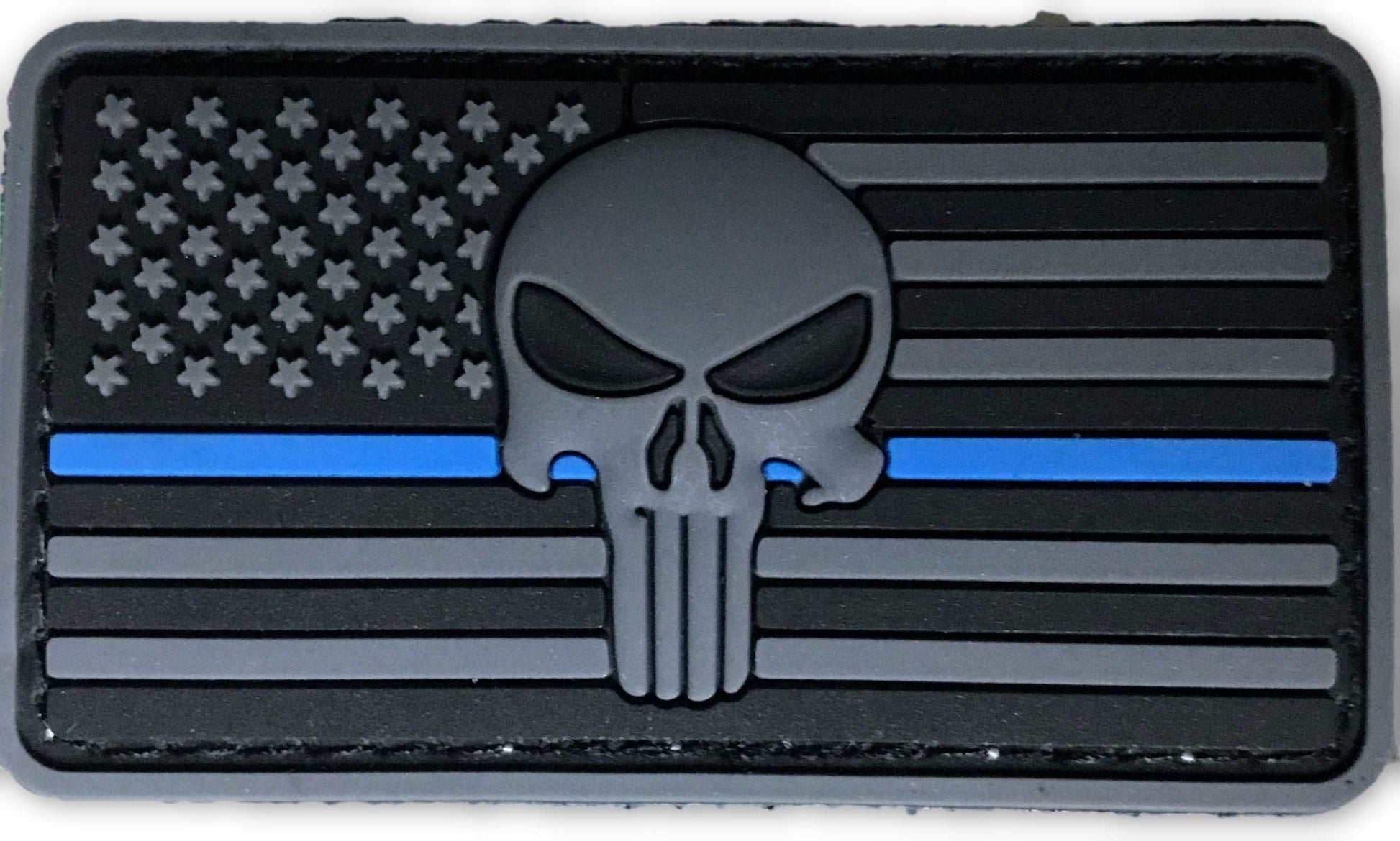 US Flag Punisher 2 dimensional PVC patch-FrontLine Designs, LLC 