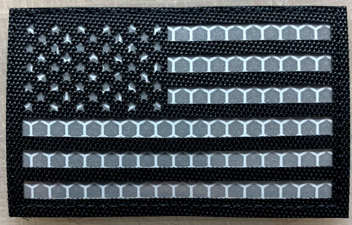 US Flag Red Line Reflective Patch-FrontLine Designs, LLC 