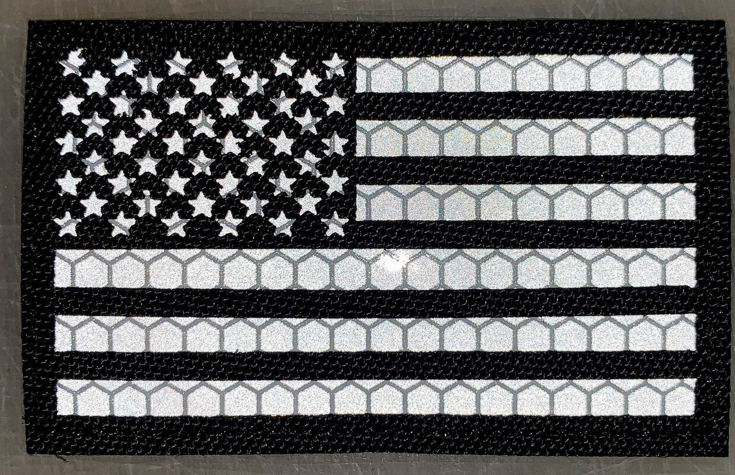 US Flag Red Line Reflective Patch-FrontLine Designs, LLC 