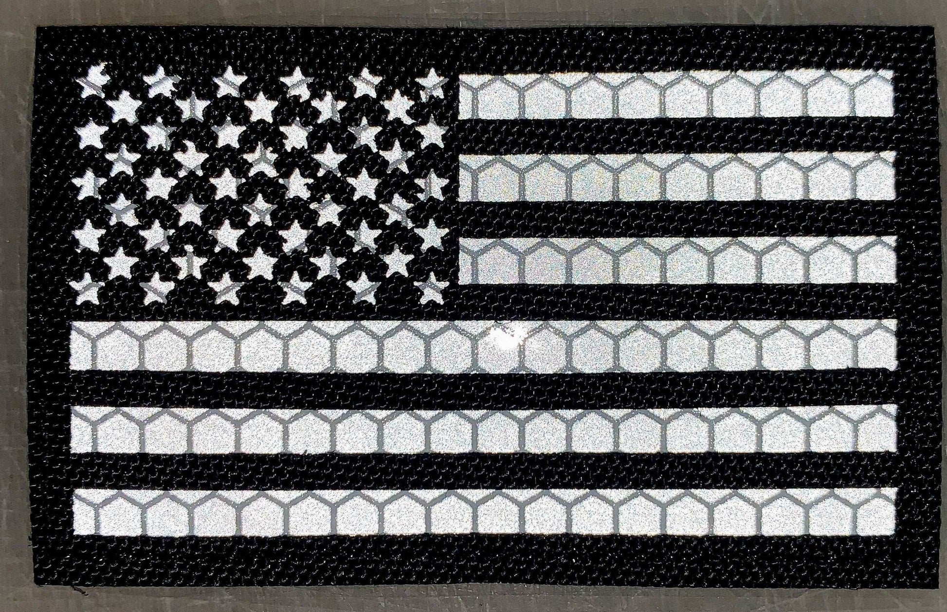 US Flag Red Line Reflective Patch-FrontLine Designs, LLC 