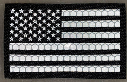 US Flag Red Line Reflective Patch-FrontLine Designs, LLC 
