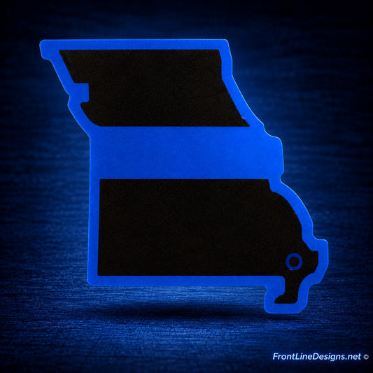 Missouri Blue Line Reflective Decal
